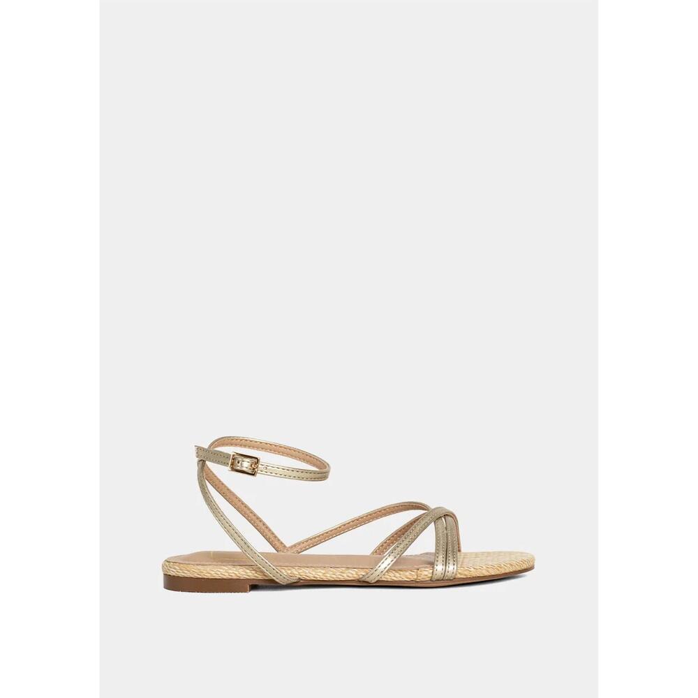 NEW SHU SHOP girl's dana mini sandal in gold